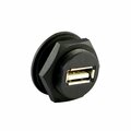 Asi Bulkhead USB Connector, Type A Female to Solder Pins, Shielded ASICPICUSB2.0AS